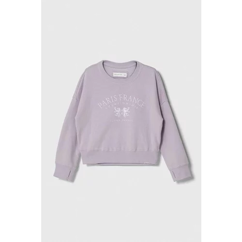 Abercrombie & Fitch Otroški pulover vijolična barva