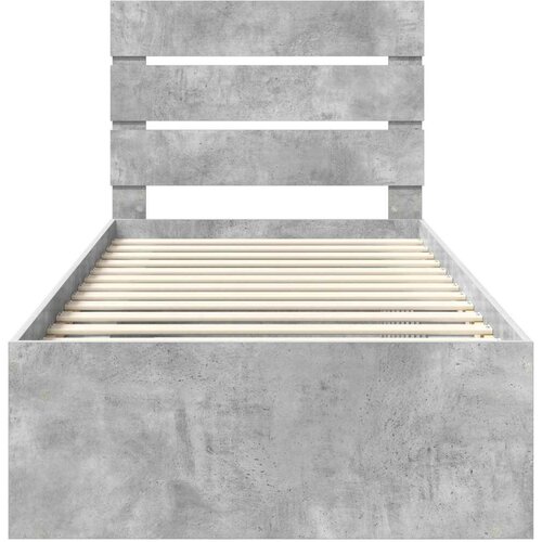  Okvir za krevet Beton 90 x 200 cm Čvrsto borovo drvo Slike