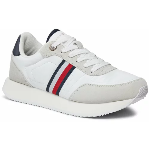 Tommy Hilfiger Superge Essential Runner Global Stripes FW0FW07831 White YBS