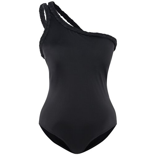 Trendyol curve Plus Size Swimsuit - Black - Plain Slike