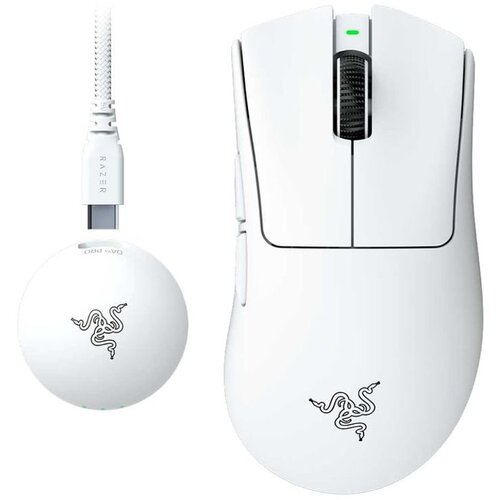 Razer DeathAdder V4 Pro White bežični gejmerski mi&amp;scaron; Slike