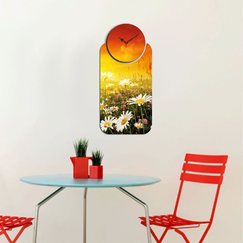 Wallity zidni sat YMS-07, 68x32 cm, 2 dela Slike
