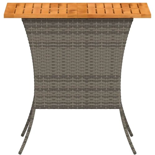  Vrtni stol s pločom od akacijevog drva sivi 105x75x72 cm poliratan - Siva 1 Slike