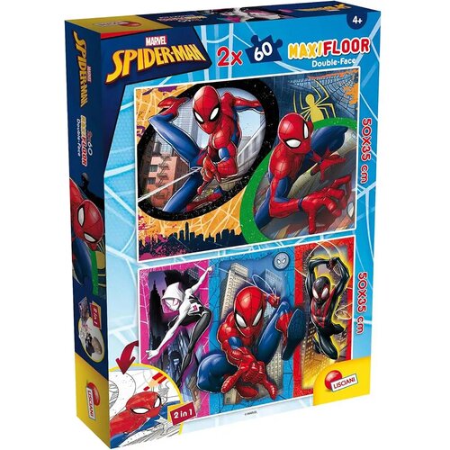 Lisciani Giochi Spider-Man 2 u 1 maxi puzzle 2x60 komada i bojanka 50x35cm - Lisciani Cijene