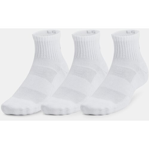 Under Armour Unisex socks Unisex UA TC 3pk Qtr-WHT - unisex Slike