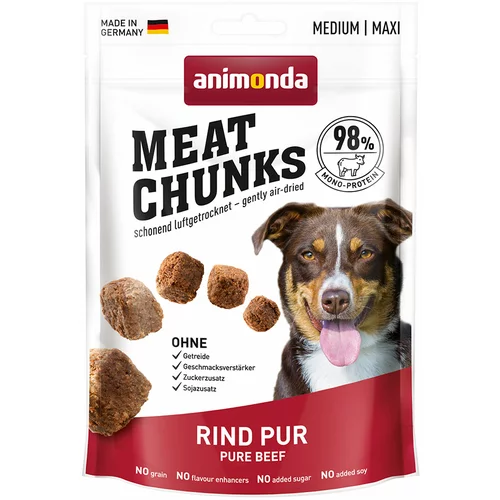 Animonda Meat Chunks Medium / Maxi - Varčno pakiranje: 4 x 80 g Čista govedina