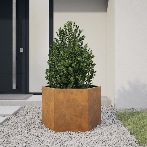 vidaXL Vrtno korito 69x60x45 cm corten jeklo Cene