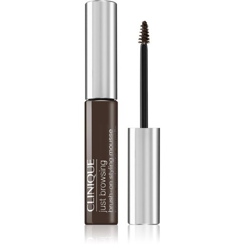Clinique Just Browsing Brush-On Styling Mousse gel za obrvi odtenek Deep Brown 2 ml Slike