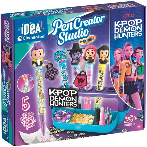 Clementoni Ideja! K-Pop Lovci demonov: Kreativni studio za izdelavo svinčnikov s 5 svinčniki &amp;ndash; Slike