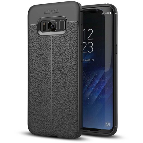 Cadorabo Case, združljiv s Samsungom v Deep Black - za&scaron;čitni pokrov iz silikona TPU z plemenito imitacijsko usnjeno uporabo, (20593391) Cene
