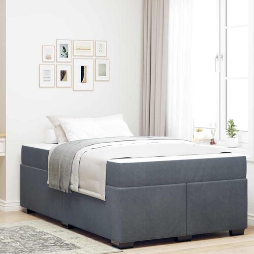 VidaXL Okvir kreveta s madracem Ostalo Tamno siva 120 x 200 cm Bar&amp;scaron;un Slike