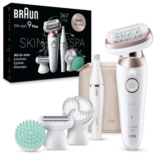 Braun epilator Silk-&eacute;pil 9 Flex SkinSpa 9-580 3D Cene