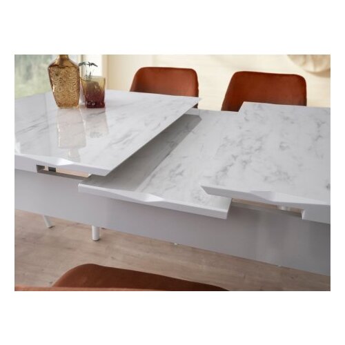 Hanah home Crea - 2942 White Extendable Dining Table Slike