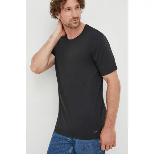 Michael Kors Pamučna majica MICHAEL boja: crna, jednobojni model