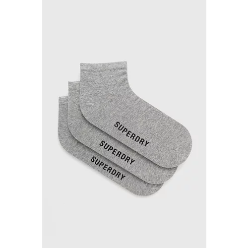 Superdry Čarape za muškarce, boja: siva