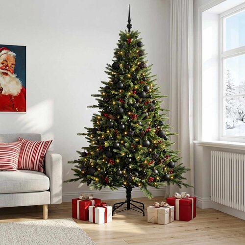  Umjetno božićno drvce s kuglicom 150 LED lampica Slike