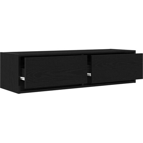VidaXL TV komoda Crna Konstrukcijsko drvo 100 x 31 x 25.5 cm Slike