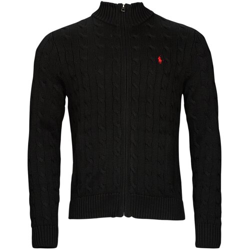Polo Ralph Lauren Telovniki &amp;amp; Jope S224SC23-LSCABLEFZPP-LONG SLEEVE-FULL ZIP Črna Slike