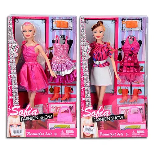 Magic Toys Sofia Fashion Show Lutka modna ikona z ekstra oblekami in dodatki, v 2 različicah Cene