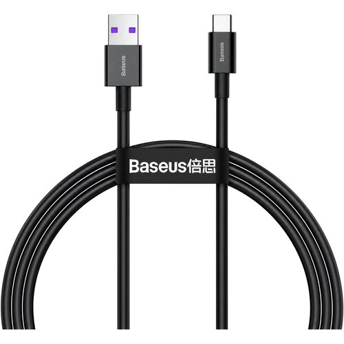 Baseus Superior USB-A v USB-C kabel 66W črne barve dolžine 1m CATYS-01 Slike