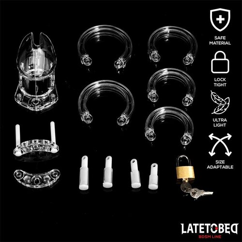 LateToBed Cage Kletka Za Penis Universal Short Clear Slike