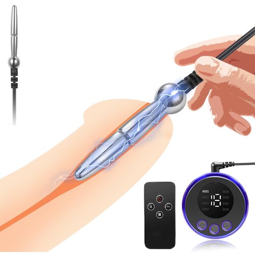 SuperLove E-Stim Cock Torture Set Bipolar Penis Plug Small Slike