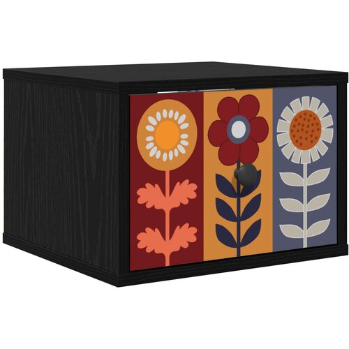  Wall-mounted noćni ormarić ESSEN Crni hrast 36 x 33 x 25 cm Slike