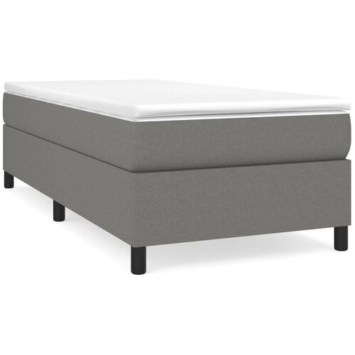 Maison Chic Box spring postelja - Vzmetna postelja z vzmetnico temno siva 80x200 cm blago SL6374, (21907862) Cene