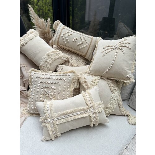 Mioli Decor Dekorativna jastučnica Den002, 43x43 cm, Bež Slike