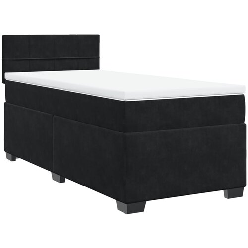 Maison Chic Box spring postelja - Vzmetna postelja z vzmetnico črna 90x200 cm žamet SL4116, (21888772) Slike