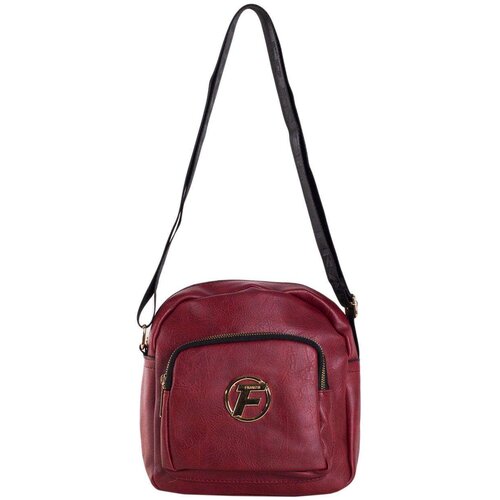 Fashion Hunters Burgundy small crossbody handbag Slike