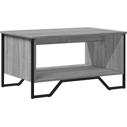 Maison Chic Klubska mizica - kavna mizica - Nizka mizica siva sonoma 75x51x40 cm inženirski les, (21752428) Slike