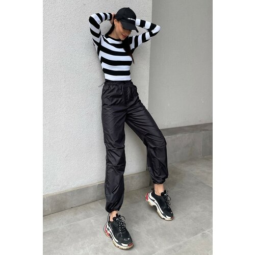 Trend Alaçatı Stili Pants - Black - Mom Slike