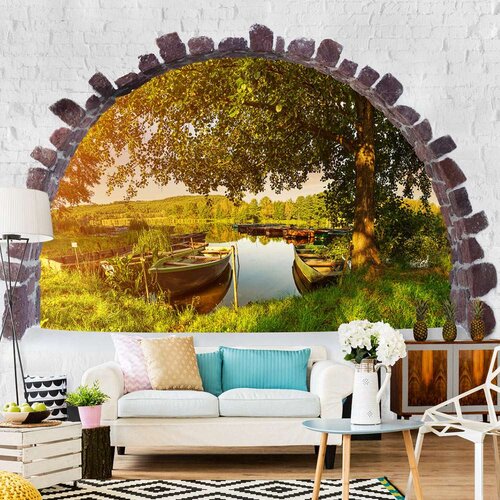  Samoljepljiva foto tapeta - Summer Lake 245x175 Slike