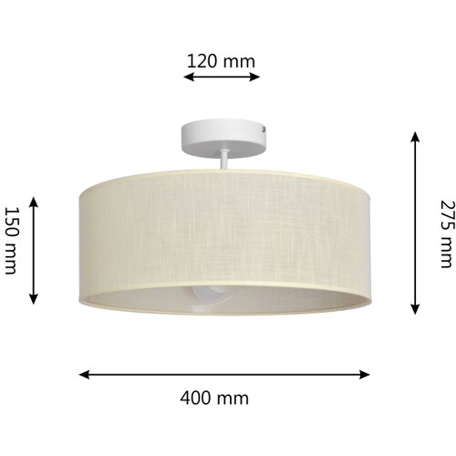  Luster na &amp;scaron;ipci ALBA 3xE27/15W/230V krem boje Slike