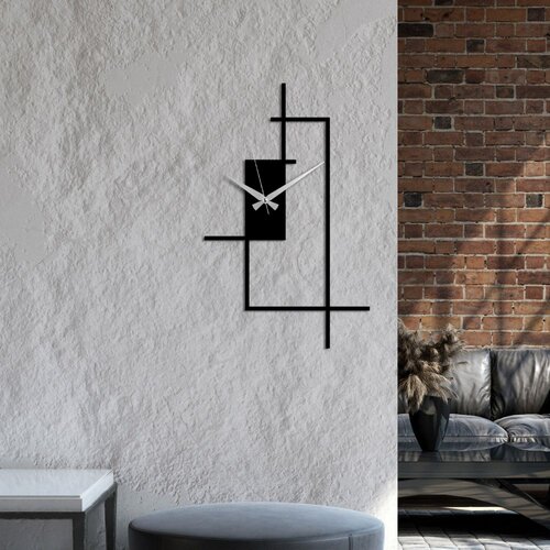 Wallity Dekorativni metalni zidni sat Corner Slike