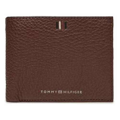Tommy Hilfiger Velika moška denarnica Th Central Cc Flap And Coin AM0AM11856 Rjava