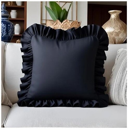 Mila Home Prevleka za blazino iz me&amp;scaron;anice bombaža 40x40 cm Ruffled &amp;ndash; Slike