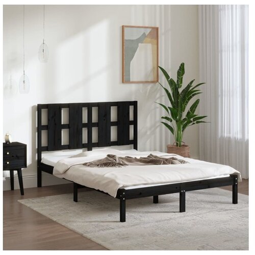  Za krevet od masivne borovine crni 140 x 190 cm Cijene