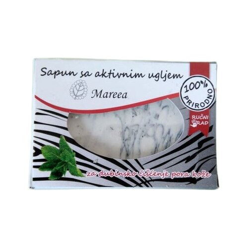 Mareea Prirodni sapun sa aktivnim ugljem za dubinsko či&amp;scaron;ćenje pora, 75 g Slike