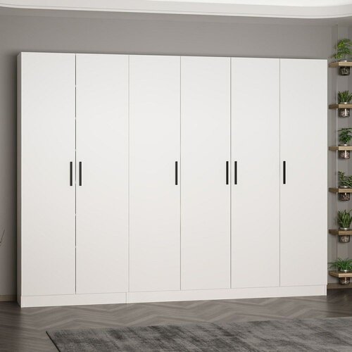 Hanah home Ormar Noah-8202, 270x210x35 cm, Bijeli Cijene