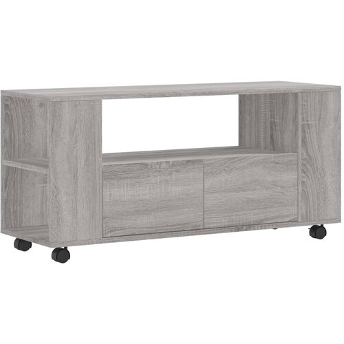 Maison Chic TV omarica - TV enota - Televizijska omarica siva sonoma 102x34,5x43 cm inženirski les, (21698956) Slike