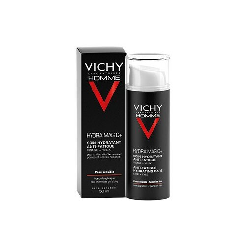 Vichy homme hydra mag c+ hidrantna nega protiv znakova umora za lice i područje oko očiju, 50 ml Cene