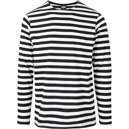 Urban Classics Regular Stripe LS white/black Slike