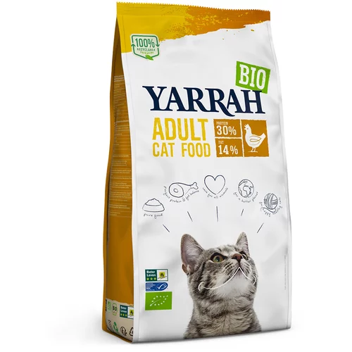 Yarrah Bio mačja hrana s piščancem - 2,4 kg