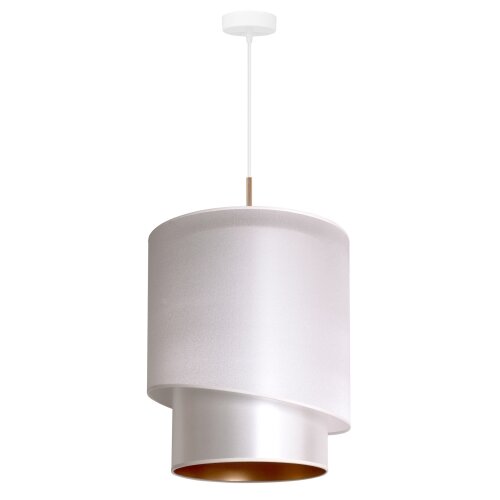  Duolla - Visilica na sajli PARIS 1xE27/15W/230V &amp;Oslash; 40 cm srebrna/zlatna Slike