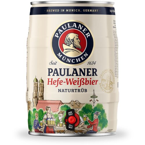 Paulaner P&amp;scaron;enično pivo, Svetlo, 5l Slike