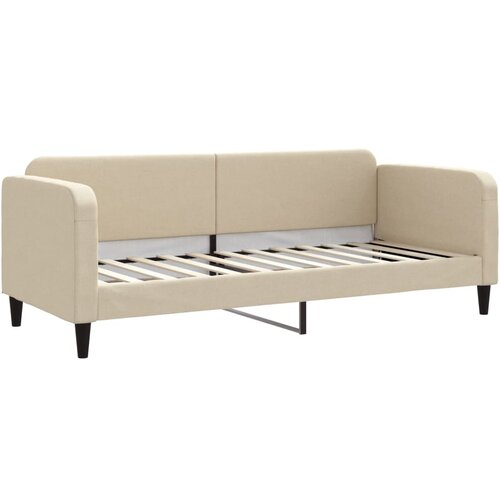 vidaXL Raztegljiva postelja krem 80x200 cm blago, (20792319) Cene