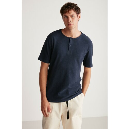 GRIMELANGE T-Shirt - Dark blue - Relaxed fit Cene