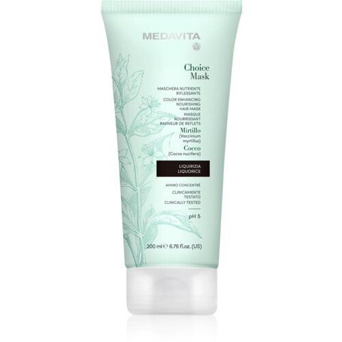 Medavita Choice Liquorice hranjiva maska za obojenu kosu 200 ml Cijene